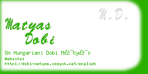 matyas dobi business card